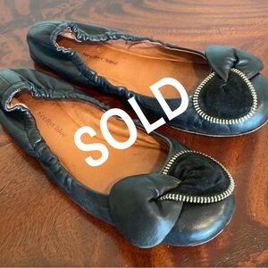 See By Chloe Clara Zip Bow Ballet Flats